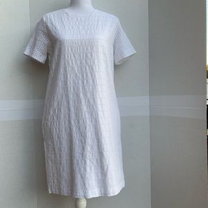 Gap short sleeve eyelet cotton shift dress